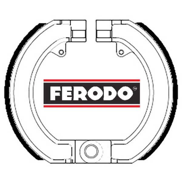 Zapatas freno FERODO Vespa 150/160/DS/CL (delanteras) / 150S 1ª serie (traseras)