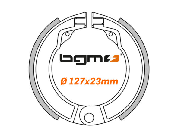 Zapatas freno traseras BGM PRO 8" Vespa 125N-S/Bocolo - Imagen 5