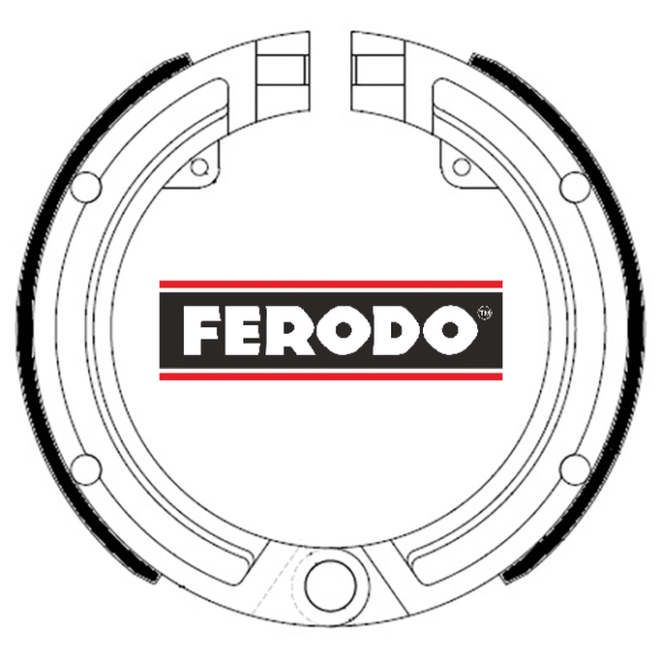 Zapatas freno delanteras FERODO 8" Vespa Primavera/125