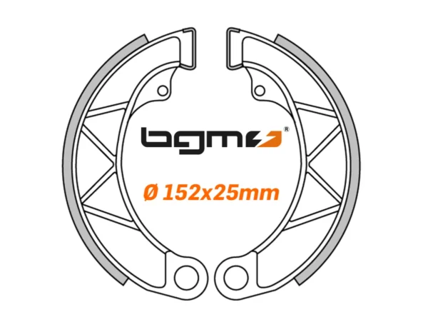 Zapatas freno BGM PRO Ø 152x25mm Lambretta LI/LIS/SX/TV - Imagen 5