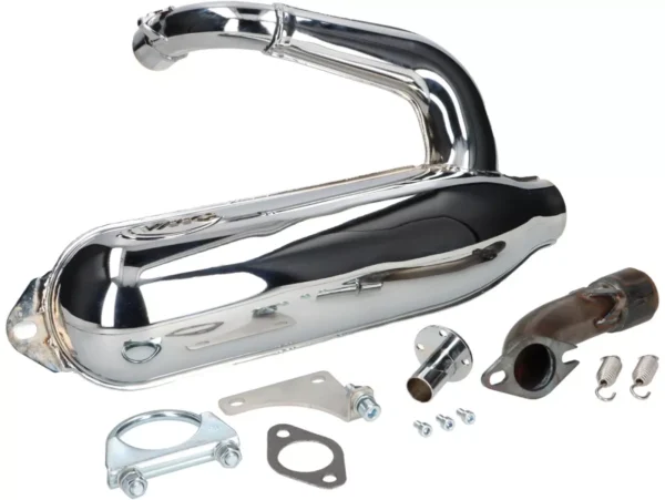 Escape VMC SILURO SPORT cromado Vespa Primavera/PK - Imagen 2