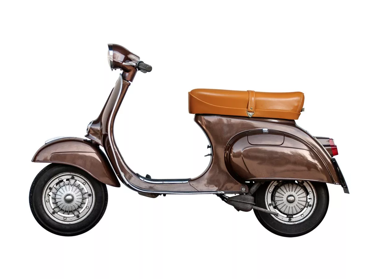 Asiento DIEFFE marrón con cerradura Vespa Primavera - Imagen 6