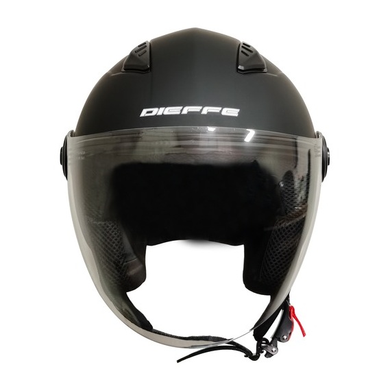 Casco jet DIEFFE DF21 negro opaco - Imagen 3