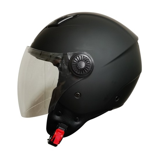 Casco jet DIEFFE DF21 negro opaco - Imagen 2