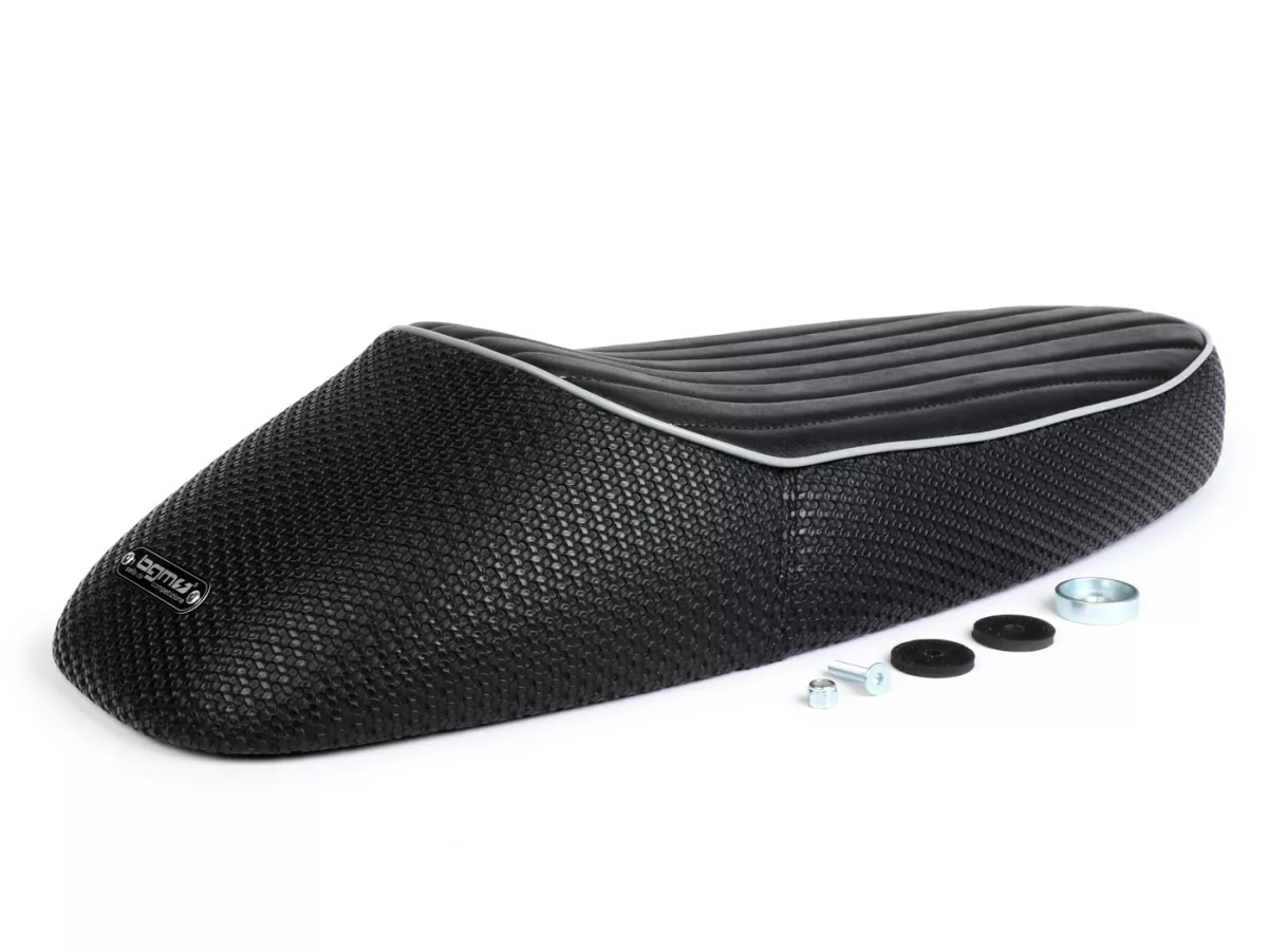 Asiento BGM PRO Sport (ribete gris) Vespa Primavera/Super/SL - Imagen 3