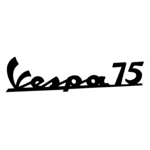 Anagrama frontal negro Vespa 75