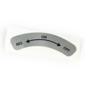 Adhesivo palanca grifo gasolina "RES-ON-OFF" Vespa