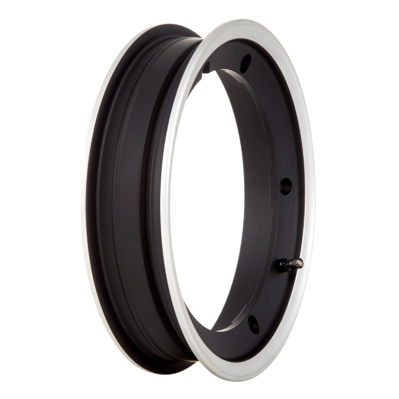Llanta tubeless SIP 2.0 negro mate con borde pulido 2.10-10"