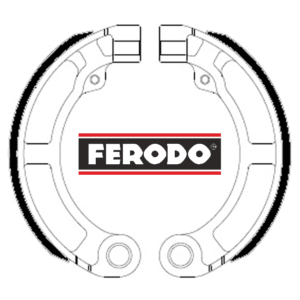 Zapatas freno traseras FERODO 9" Vespa 50/75