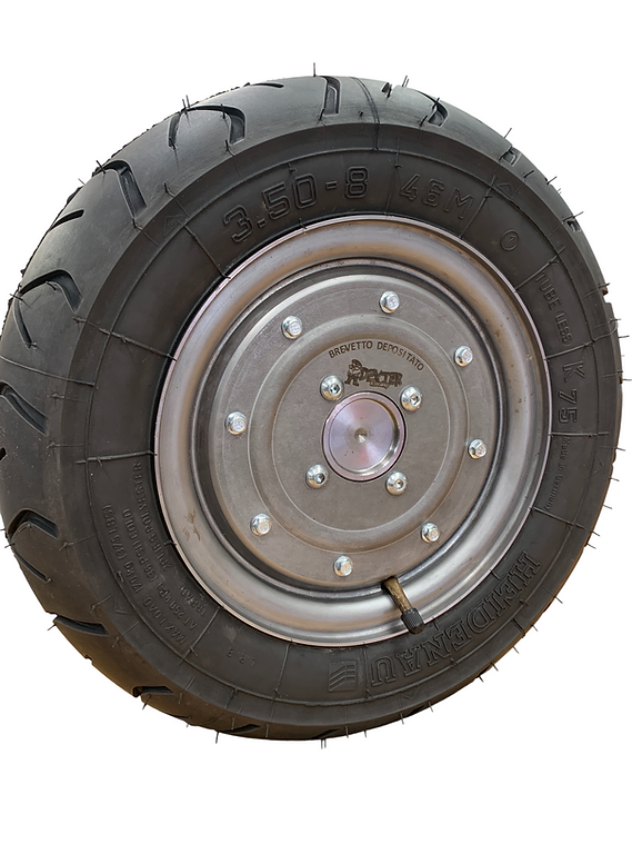 Llanta tubeless DEXTER RACING acero sin pintar 8" Vespa - Imagen 6