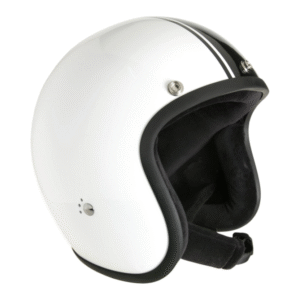 Casco jet BANDIT Classic blanco/negro